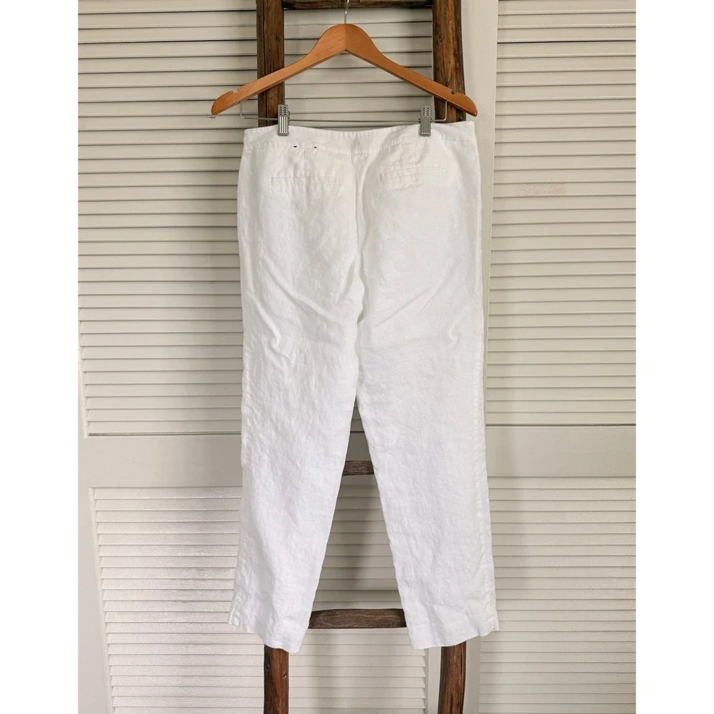 Banana Republic‎ Linen Trousers 6 White